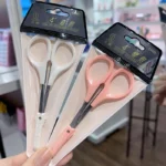 Kéo cắt lông mi giả JINJI đầu nhọn vuốt cong, đường cắt chính xác - Ảnh 2